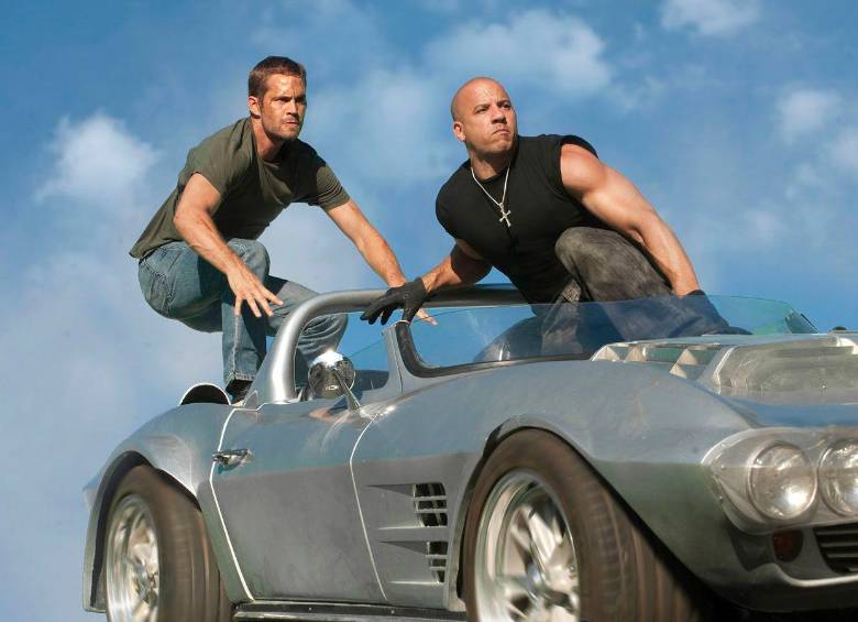 Paul Walker y Vin Diesel en las primeras películas de esta saga. FOTO Cortesía