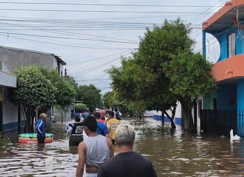 Inundaciones en el departamento de Córdoba. FOTO: Cortesía - Jhancarlos Mosquera Mosquera