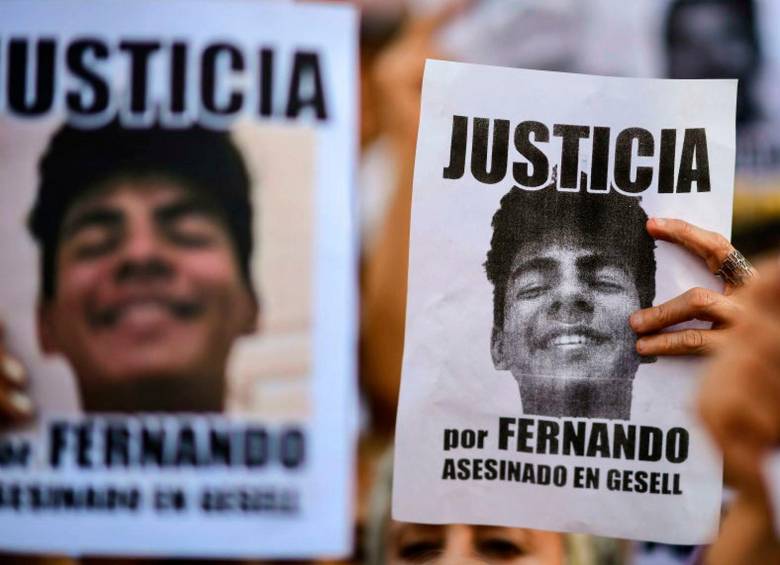 El caso ha generado tanta indignación en Argentina que incluso durante el martes de esta semana se presentaron protestas en rechazo por el asesinato de Báez. FOTO: TOMADA DEL TWITTER DE @Rivadavia630