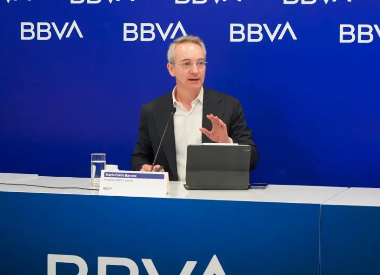 Mario Pardo, presidente de BBVA Colombia, explicó las bondades de la apertura de la oficina de la entidad en Panamá. FOTO cortesía BBVA