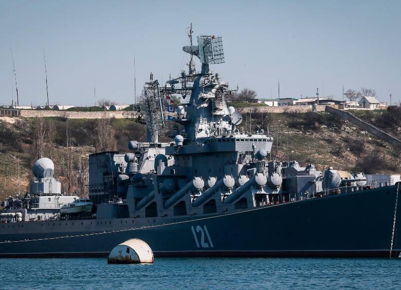 Esta sería la embarcación que perdieron los rusos este miércoles. FOTO EFE