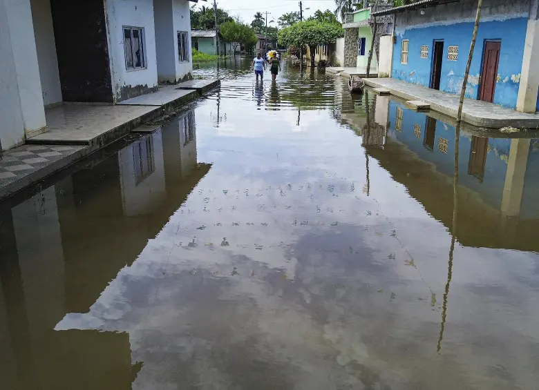 El frente frío que generó inundaciones en 25 de los 30 municipios del departamento de Córdoba y que dejó un saldo parcial de 170.000 damnificados. Foto: Manuel Saldarriaga