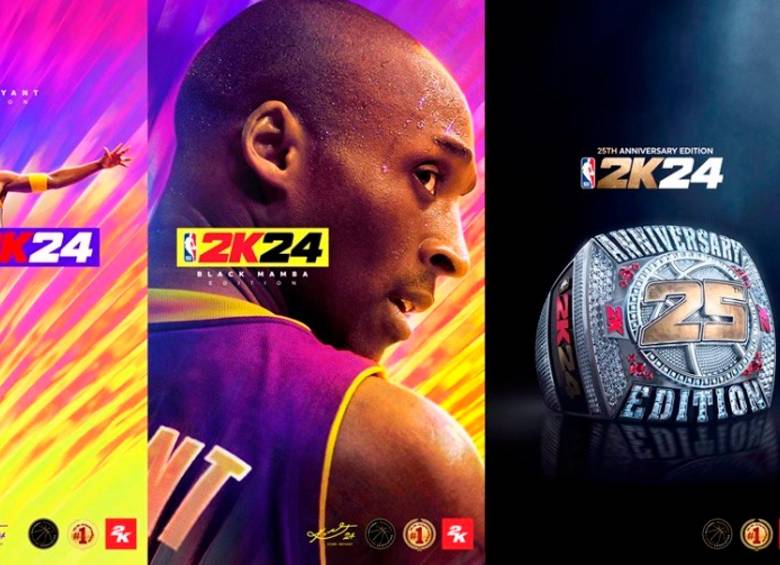 El legendario Kobe Bryant estará en la portada del videojuego NBA 2K24