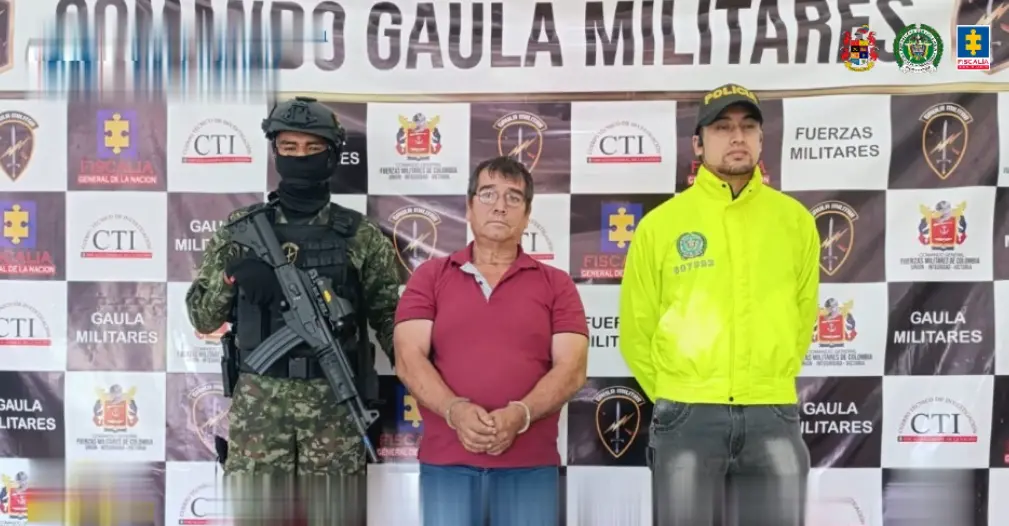 Héctor Camilo Bastos, señalado de liderar una red de envío de cocaína a Europa, fue capturado en Medellín tras un año de investigación. Imagen: Fiscalía General de la Nación. 