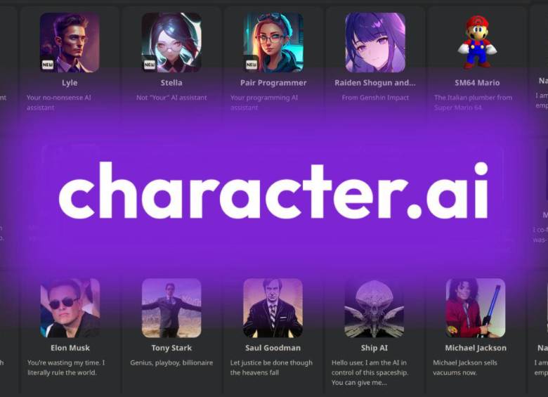 La app Character.AI es señalada de crear un producto “engañoso e hipersexualizado”, atrayendo a menores de edad. FOTO Character.AI