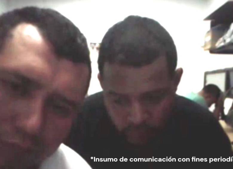 Imagen de los capturados durante la audiencia. Foto: cortesía.