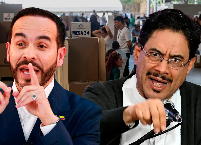 Los candidatos presidenciales Abelardo de la Espriella e Iván Cepeda. FOTO EL COLOMBIANO Y COLPRENSA