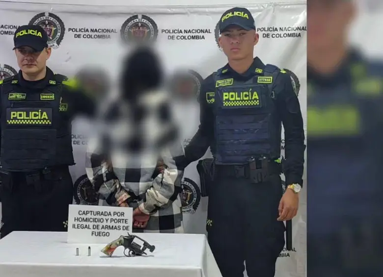 Por el asesinato de Dayro Aicardo Pérez García, de 39 años, las autoridades capturaron a Isabel Cristina Zapata Agudelo, de la misma edad. FOTO: CORTESÍA POLICÍA METROPOLITANA