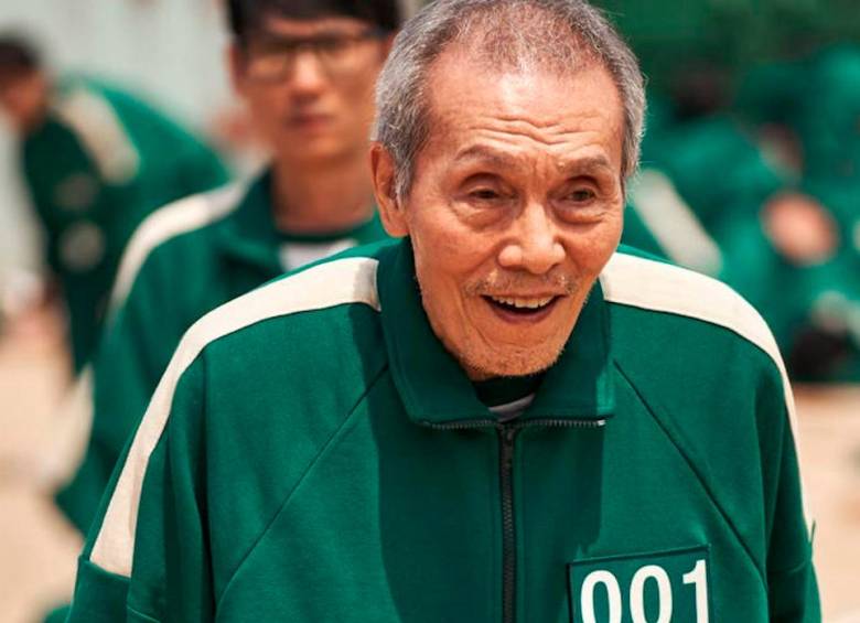 El actor interpreta a Oh Il-nam, el concursante de mayor edad en El juego del calamar. FOTO Cortesía