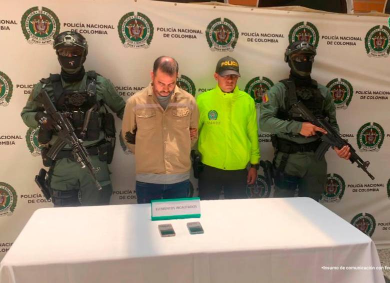 Alias Yerbas fue capturado en medio de una diligencia de allanamiento. FOTO: CORTESÍA