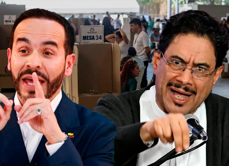 Los candidatos Abelardo de la Espriella e Iván Cepeda obtuvieron 10.366.143 y 9.703.921 votos en la primera vuelta, respectivamente. FOTO EL COLOMBIANO
