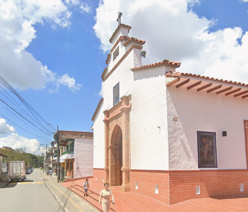 Capilla Santa Ana del municipio de Guarne, Antioquia. Foto: captura de Google Maps.