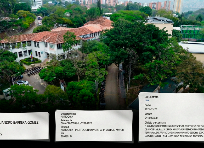 Hugo Alejandro Barrera Gómez ha estado vinculado al Colegio Mayor durante los últimos tres años por órdenes de prestación de servicios. FOTO MANUEL SALDARRIAGA Y CORTESÍA