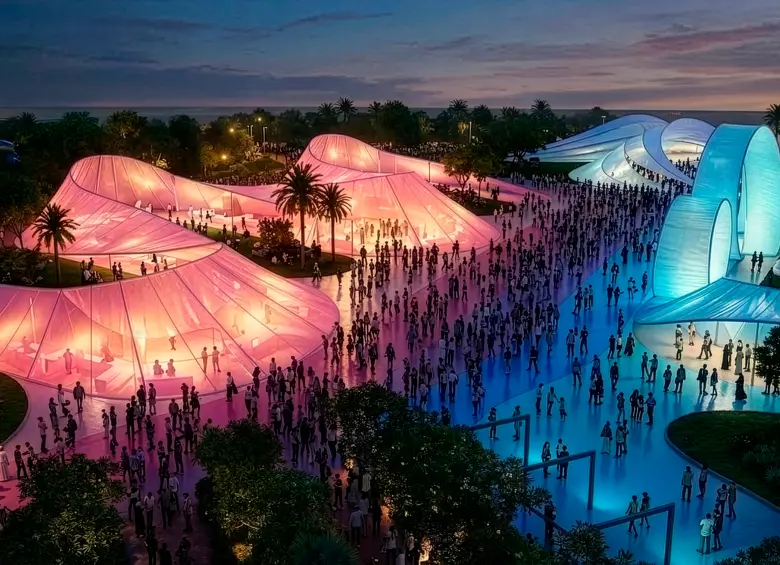 Detalle de otro de los espacios que tendrá Shakira para sus fanáticos. FOTO Cortesía Bjarke Ingels Group