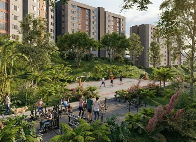 La estrategia hace parte de uno de los planes habitacionales más ambiciosos del Oriente antioqueño llamada Bosques de Hontanar. FOTO: Render cortesía Alcaldía de Rionegro