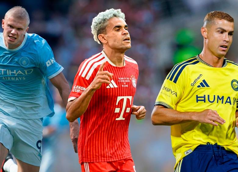 Erling Haaland, Luis Díaz y Cristiano Ronaldo son algunas de las figuras que cambiaron de look. FOTOS: GETTY