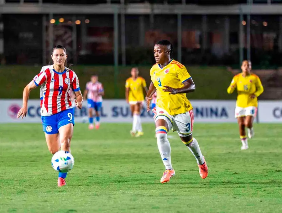 La Selección Colombia sumó su primer punto en el hexagonal final del Sudamericano Sub 20 en Paraguay. FOTO TOMADAX@CONMEBOLtorneos