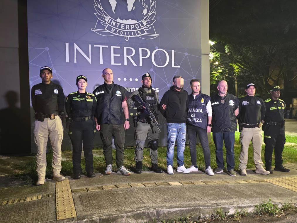“Rizzi” era buscado en casi 200 países y es señalado de ser el enlace de la mafia italiana con el Clan del Golfo. FOTO: CORTESÍA ALCALDÍA DE MEDELLÍN