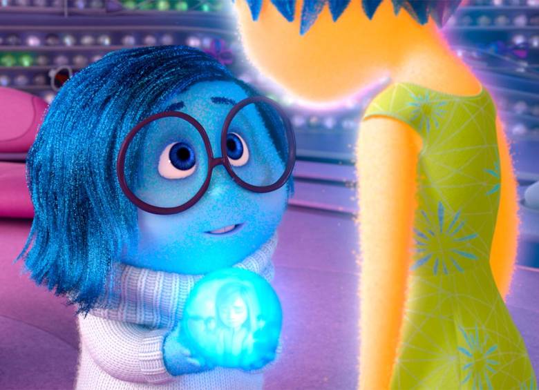Tristeza y Alegría en Intensamente, película que se estrenó en 2015. Foto: cortesía Pixar Animation Studios