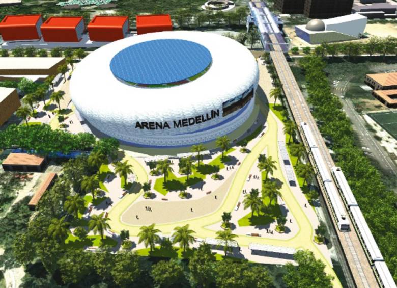La Arena Medellín esta proyectada en el lote del estadio Cincuentenario, que es del Municipio y cuyo valor, según expertos, rondaría los $30.000 millones. FOTO cortesía