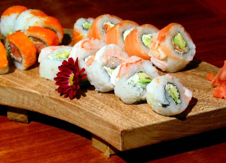 El sushi cada vez gana más protagonismo a la hora de escoger una opción para comer. FOTO: EL COLOMBIANO
