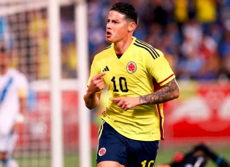 James Rodríguez vuelve a la titularidad con la Selección Colombia. FOTO AFP