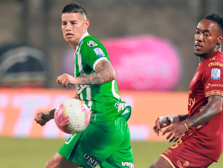 James Rodríguez fue inicialista contra Tolima en el estadio de Ditaires. Foto: Manuel Saldarriaga