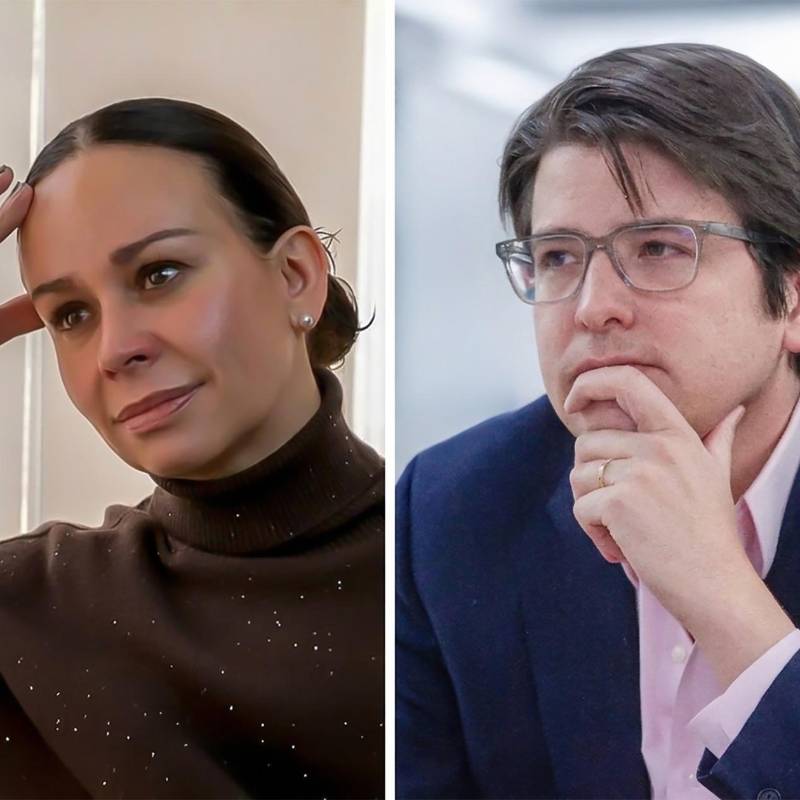 María Claudia Tarazona, esposa del fallecido senador Miguel Uribe. Foto: Redes sociales y Camilo Suárez.