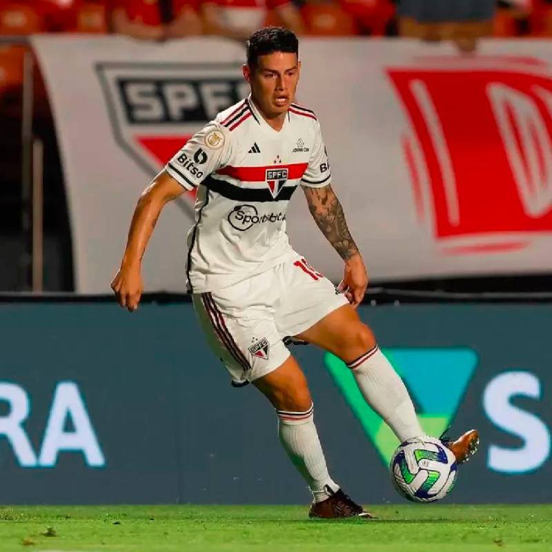 James Rodríguez suma dos goles y cuatro asistencias con Sao Paulo. FOTO AFP