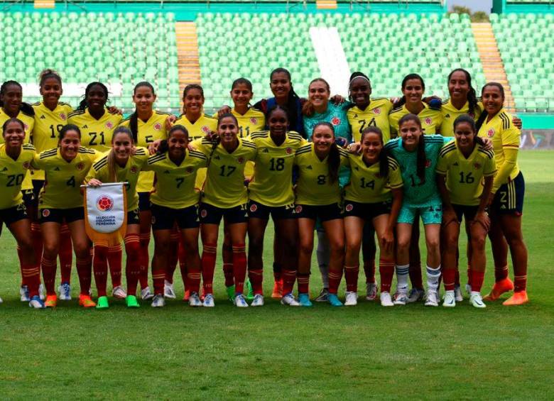 La Selección Colombia femenina de mayores tiene su cupo asegurado para el Mundial de 2023. FOTO: FCF