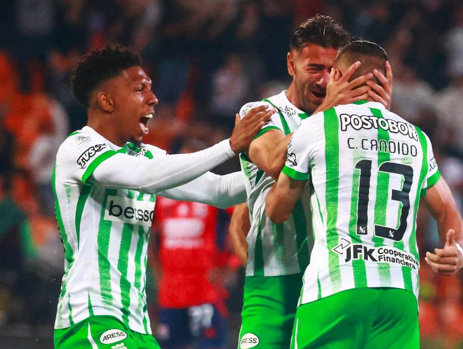 Los futbolista Joan Castro, Facundo Batista y Camilo Cándido sumaron minutos en partidos importantes como los clásicos paisas ante el DIM. Foto: Manuel Saldarriaga