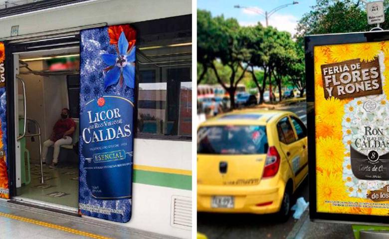 Los productos de la Industria Licorera de Caldas fueron ampliamente publicitados durante la pasada Feria de las Flores en Medellín. FOTO tomada de la web de ILC