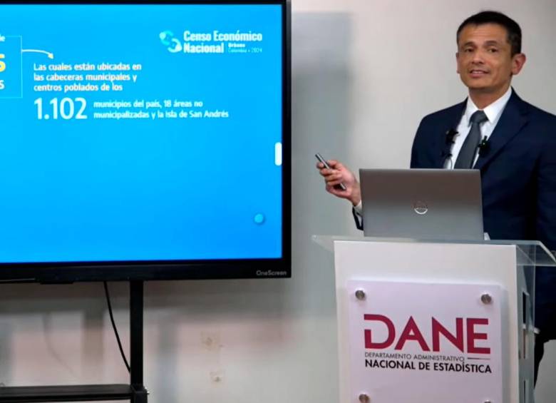 Leonardo Trujillo, subdirector del Dane, presentó los resultados de IPC de enero. FOTO tomada de YouTube