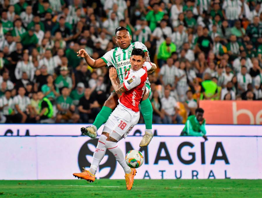 Atlético Nacional visita a Santa Fe en El Campín en duelo aplazado por la fecha 5 de la Liga BetPlay. FOTO COLPRENSA