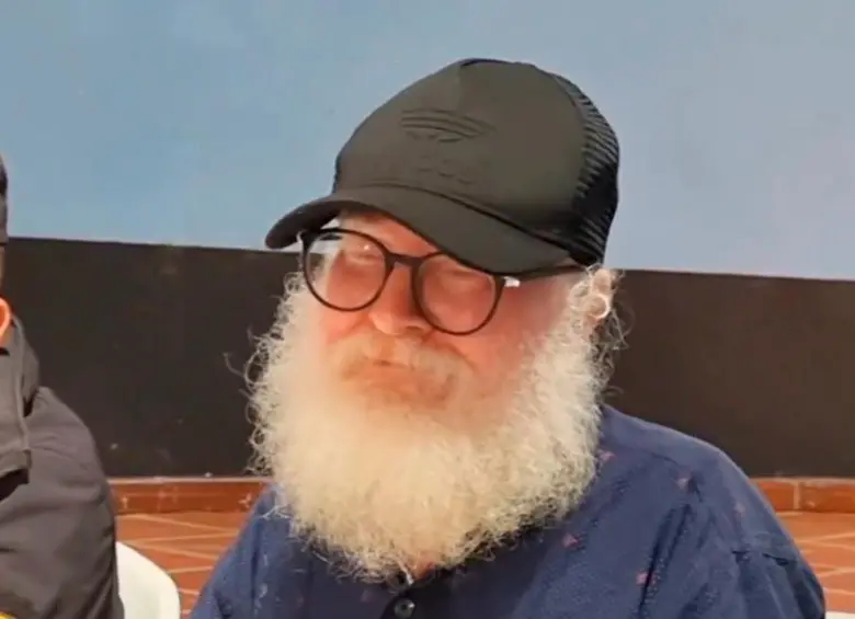 Óscar Ojeda Durán, capturado por orden de Interpol y quien se desempeña como jefe negociador de paz de las disidencias de alias “Calarcá”. FOTO: CORTESÍA.