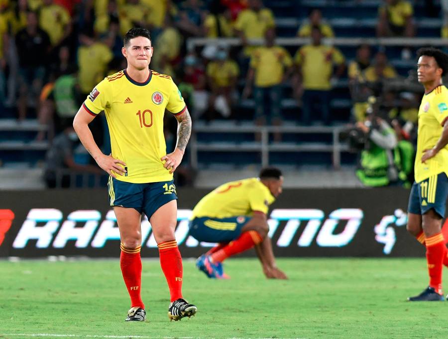 Imágenes de la derrota de Colombia ante Perú en Barranquilla en la Eliminatoria al Mundial de 2022. FOTO GETTY