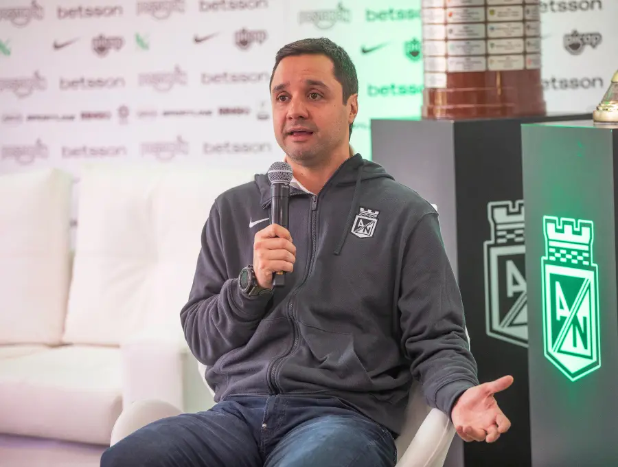 Sebastián Arango Botero fue autocrítico sobre el 2025 que tuvo Nacional. FOTO ESNEYDER GUTIÉRREZ