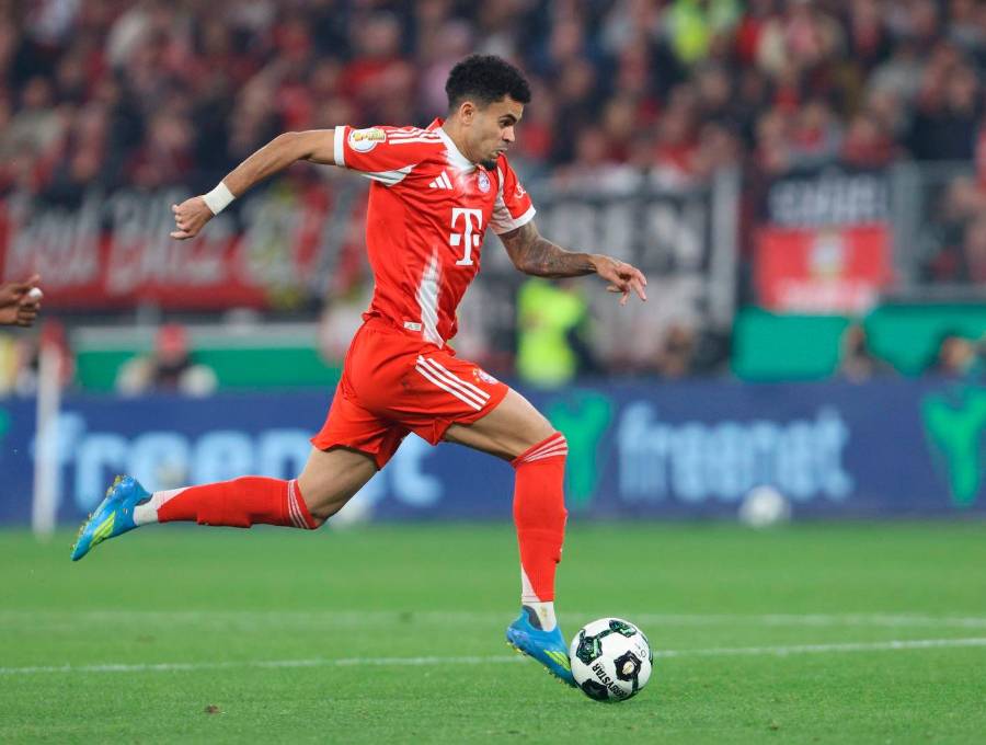 El colombiano Luis Díaz será uno de los titulares de Bayern Múnich en el duelo ante el PSG en la tarde de este martes, por la semifinal de la Champions League. FOTO GETTY 