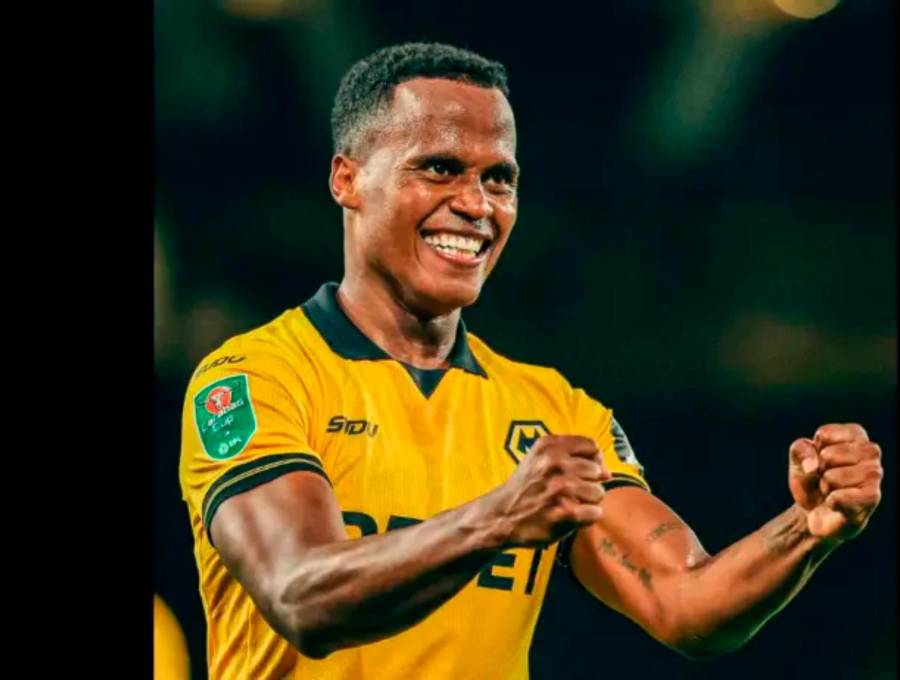 El chocoano Jhon Arias, de 28 años, llegó al fútbol de Inglaterra a mediados de 2025, después de hacer un buen Mundial de Clubes con el Fluminense brasileño. Foto: @Wolverhampton 
