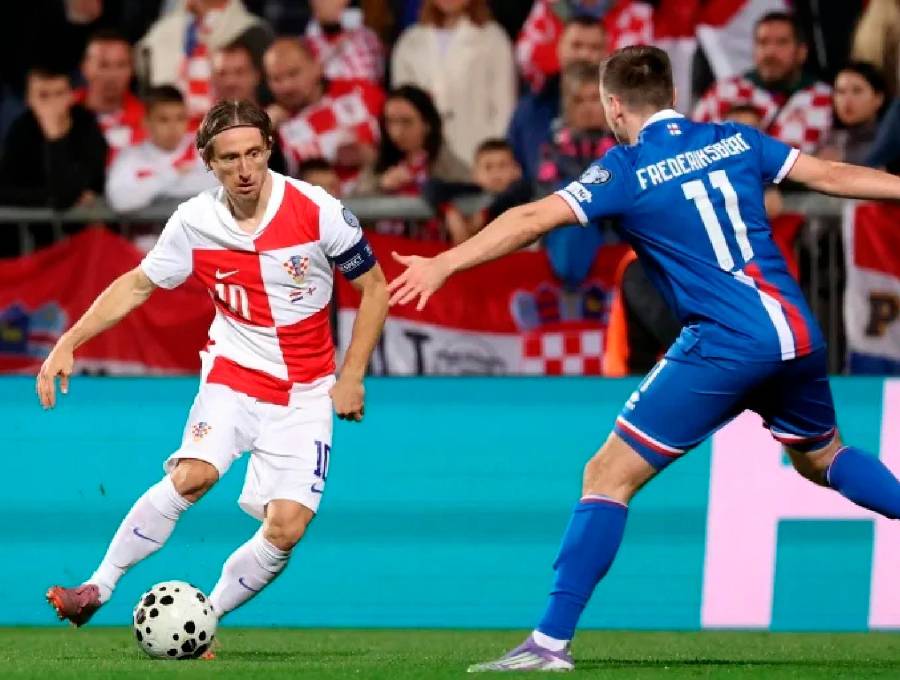Luka Modric, referente de Croacia, que podría jugar contra Colombia en marzo próximo. FOTO AFP