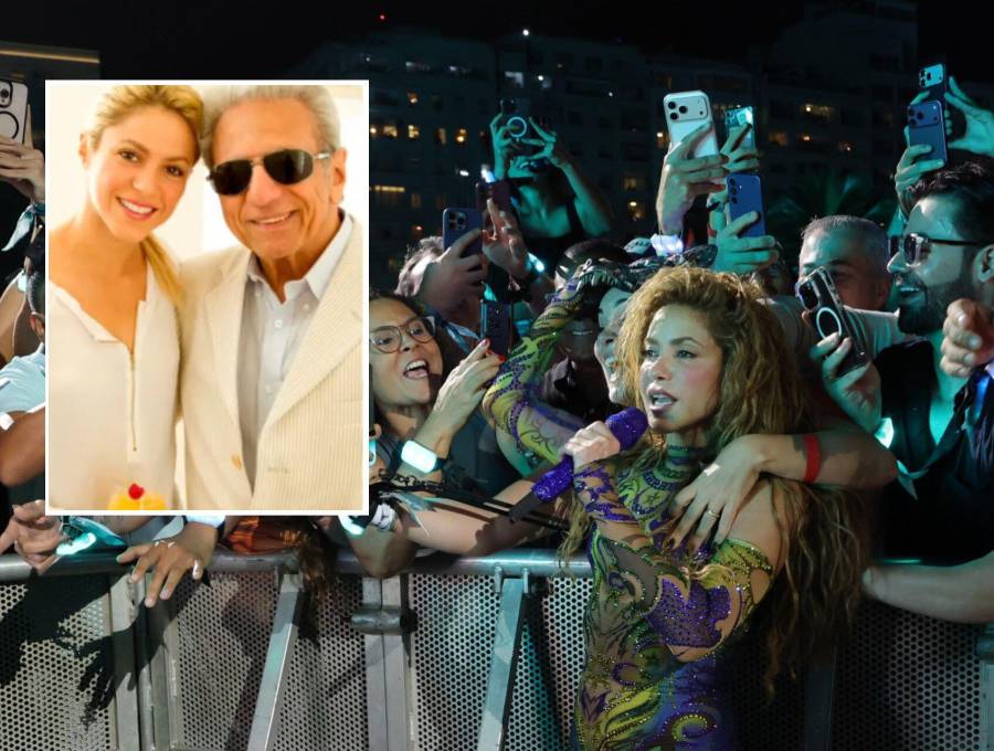 Shakira cantó ante 3,5 millones de personas en medio de un drama familiar por la salud de su padre. Fotos: Getty y @shakira