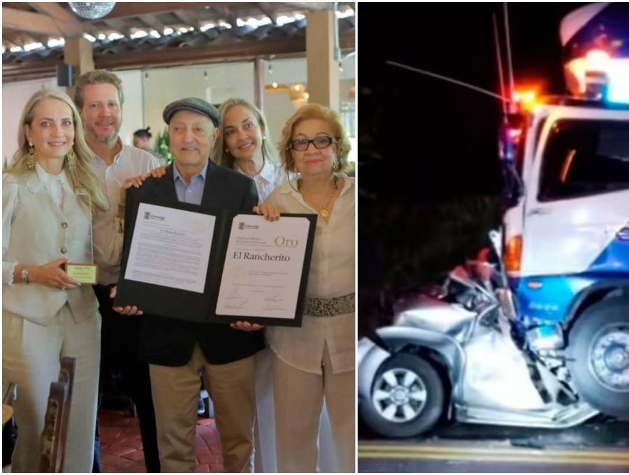 Hace apenas una semana la pareja de empresarios había recibido un reconocimiento del Concejo de Medellín por los 50 años de El Rancherito. FOTOS: Tomada de X @alejodebedout y captura de video