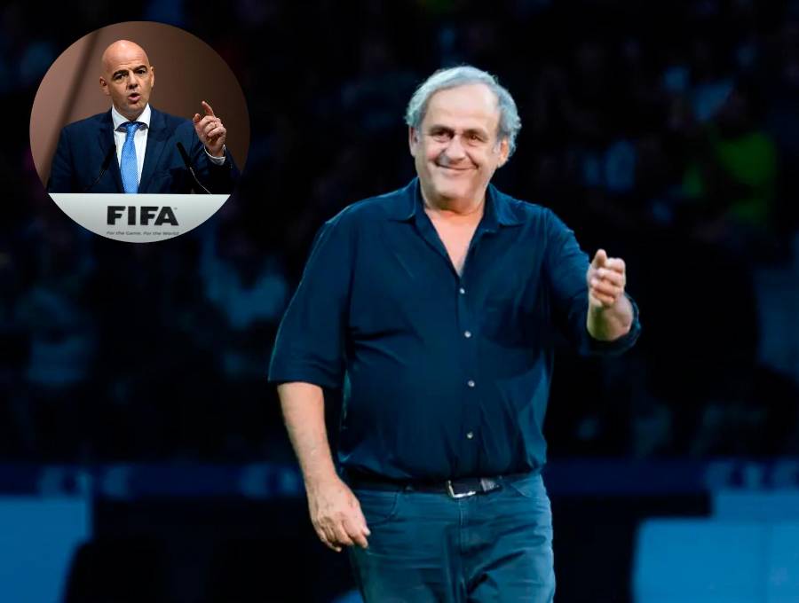 Michel Platini nunca tuvo buena relación con Infantino. FOTOS: <b>X FIFA y FFF</b>