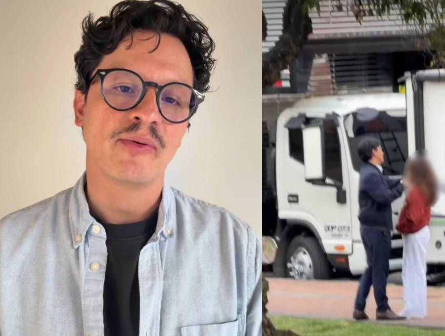 El actor Biassini Segura fue acusado de intentar besar a su hija en la boca durante varias ocasiones mientras compartía con ella en un espacio público en Bogotá. Fotos: capturas videos redes sociales
