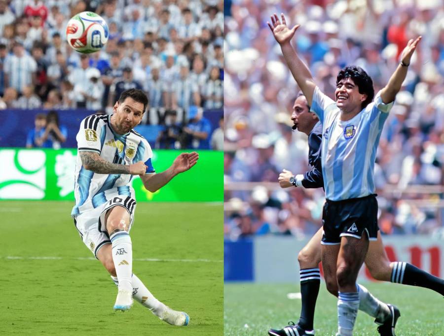 Récord de Messi en Mundiales llega en el aniversario del partido más famoso de Maradona. Foto: Getty