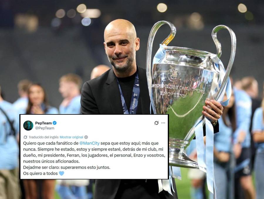 Josep Guardiola se pronunció tras el veredicto de la Premier League que declaró al club Manchester City culpable de varios cargos asociados a infracciones financieras entre 2009 y 2018. Foto: @PepTeam