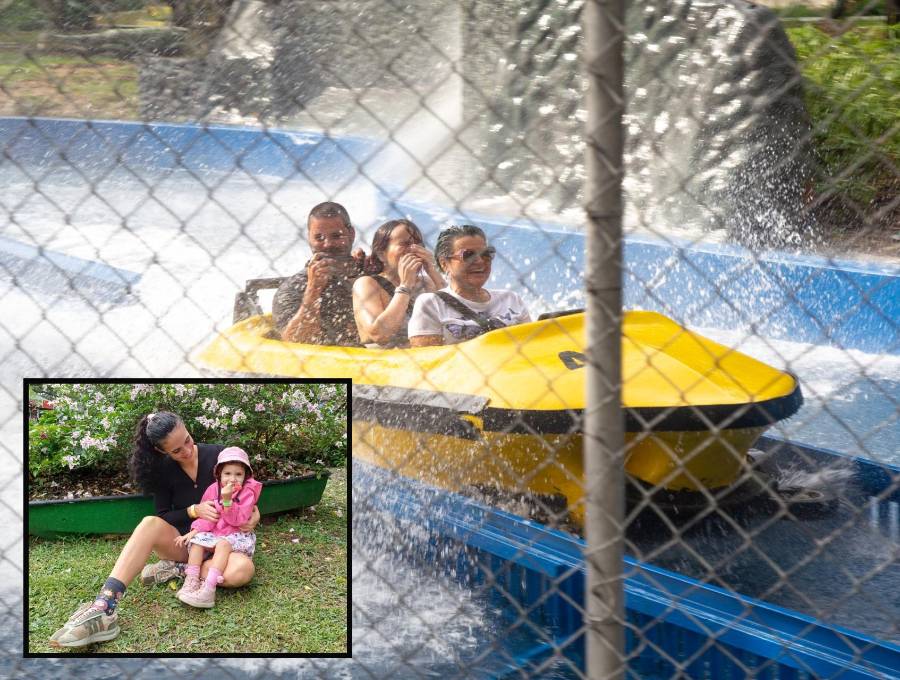 Familias visitando las atracciones del Parque Norte en Medellín. FOTO: cortesía