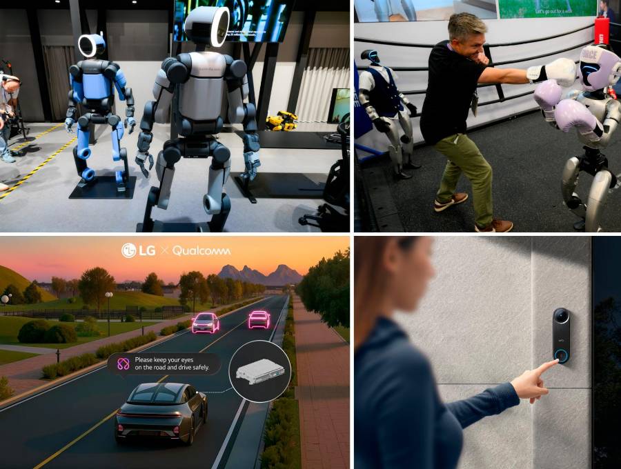Novedades en robótica y con inteligencia artificial presentó el CES este año. FOTOS Getty y Europa Press