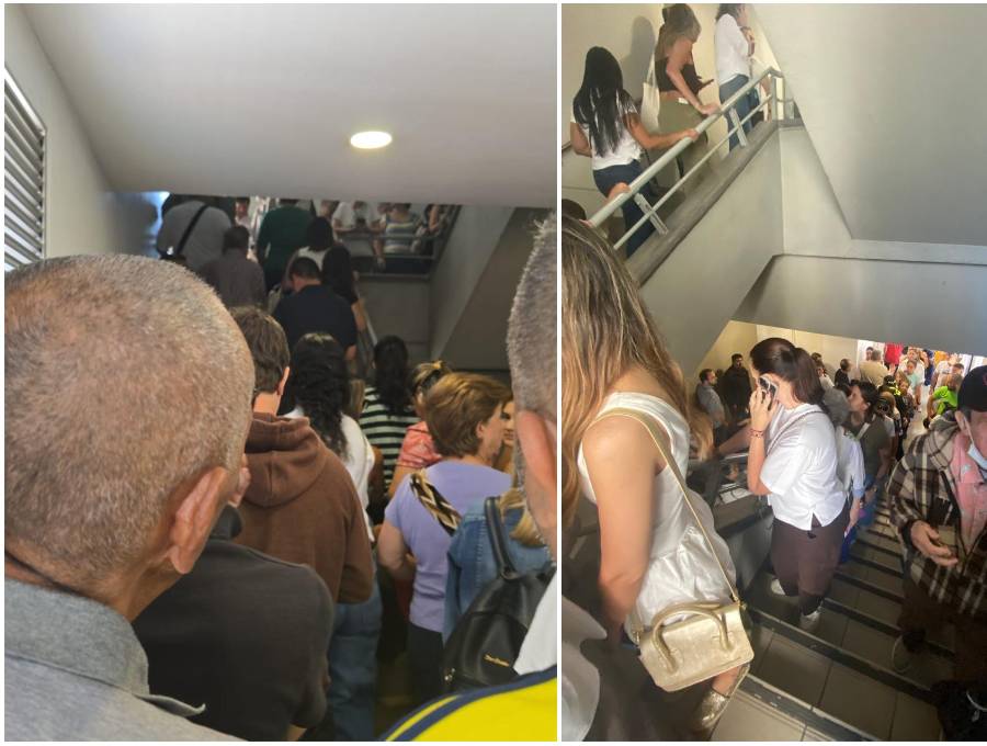 Miles de ciudadanos denunciaron a través de redes sociales los cambios de lugar de las mesas de votación en el centro comercial San Diego en Medellín. FOTO: Cortesía de redes sociales