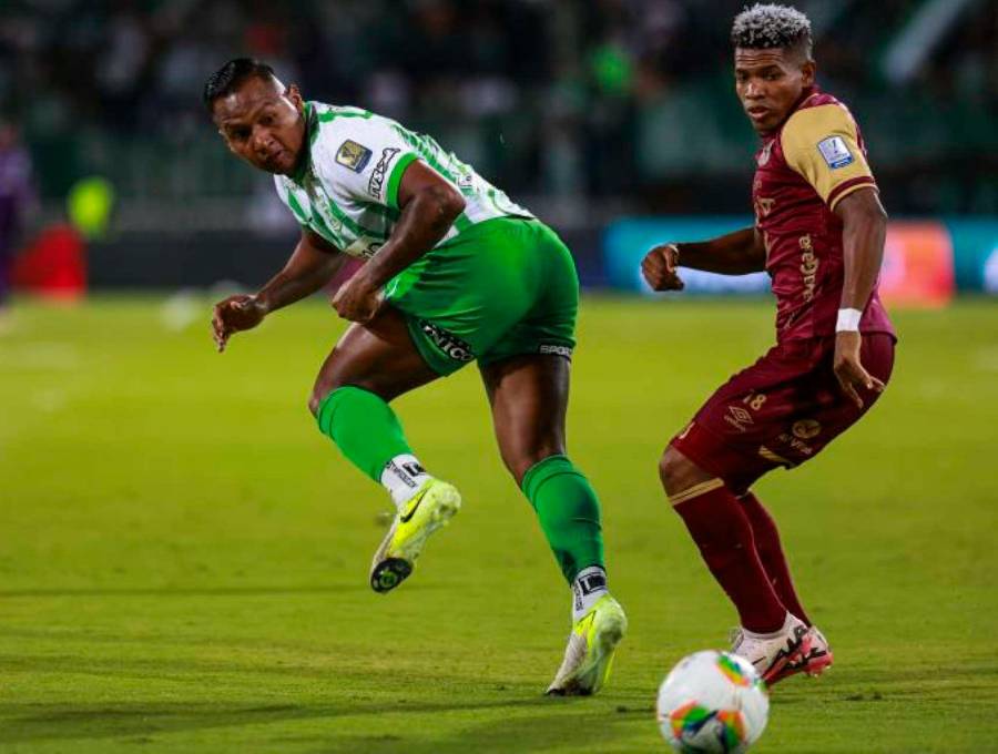 Alfredo Morelos, goleador de Atlético Nacional es uno de los líderes que tienen el cuadro verdolaga para buscar la final. FOTO MANUEL SALDARRIAGA